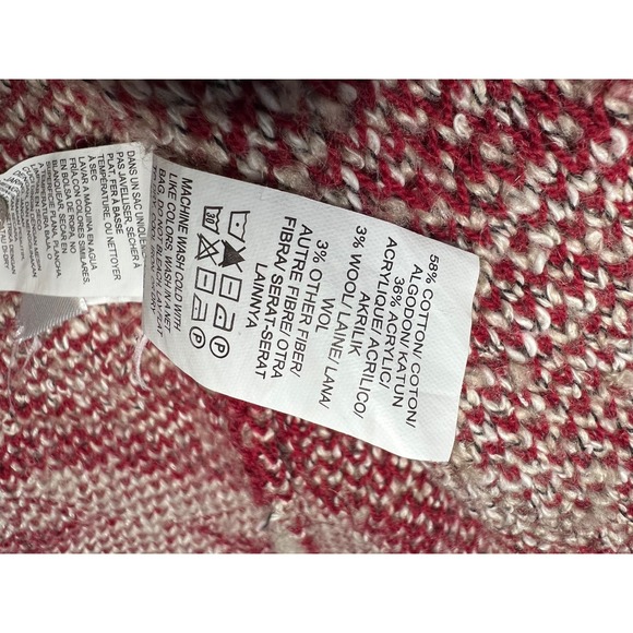 Lucky Brand Red and Cream Cardigan - Picture 7 of 9